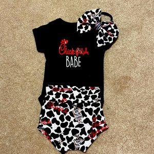 Chick fil a baby outfit